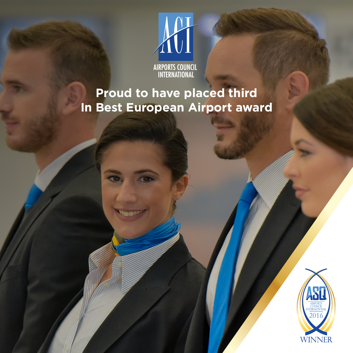 Thumbnail for Flying high among European airports: third place for MIA in 2016 ASQ Awards