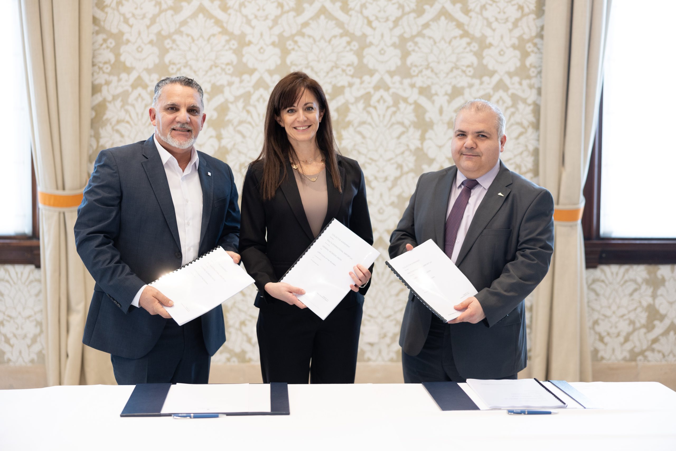 Thumbnail for Malta International Airport signs a new employee collective agreement